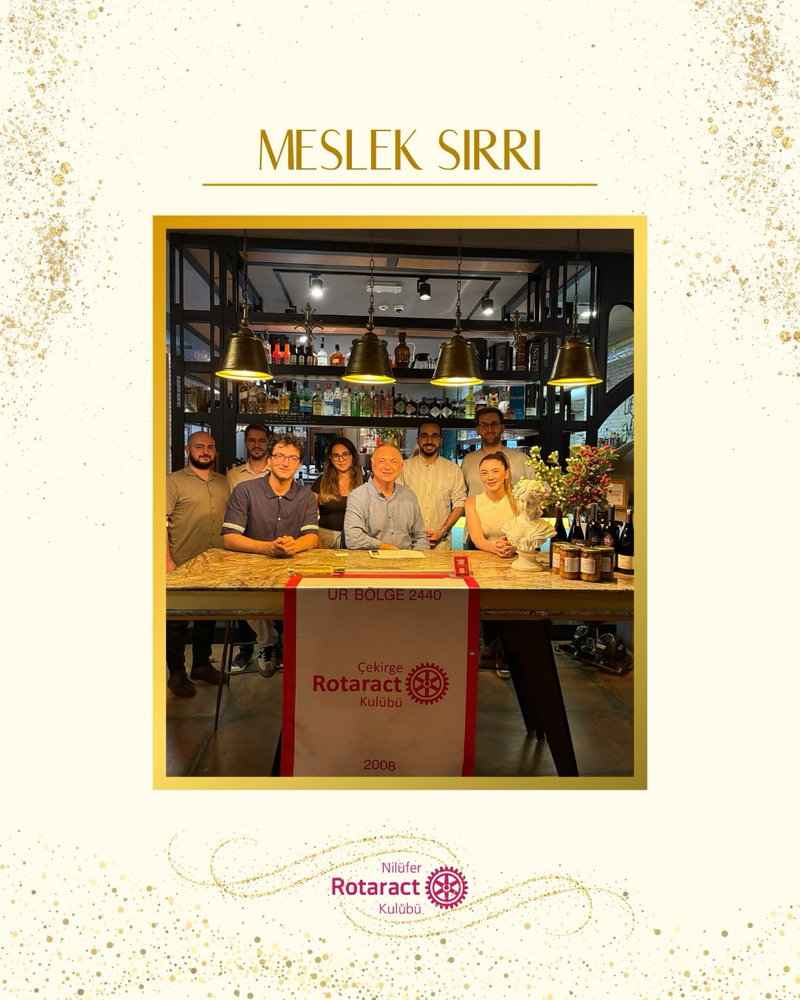28.07.2026 tarihinde, Çekirge Rotaract Kulübü (@cekirgerotaractkulubu ) tarafından düzenlenen “Meslek Sırrı” etkinliğine katılım gösterdik.